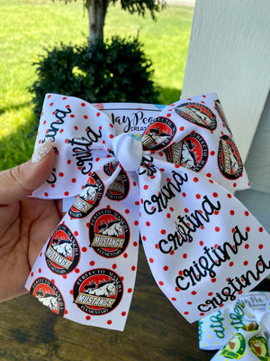 School bows personalized