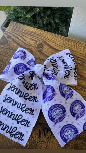 School bows personalized