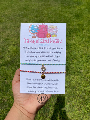 Back to school bracelets