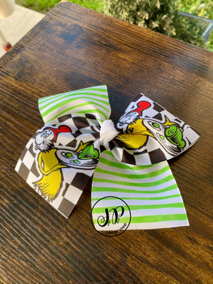 Handmade bow  seuss