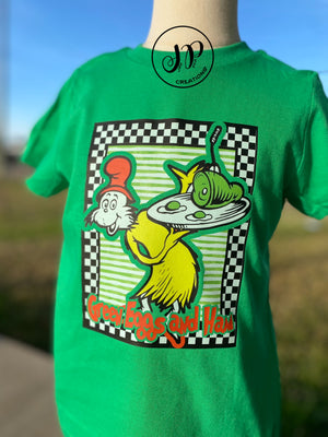 Green eggs and ham tee