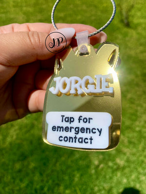 Pre order (Pick up after the first day of school) Emergency contact TAP tag