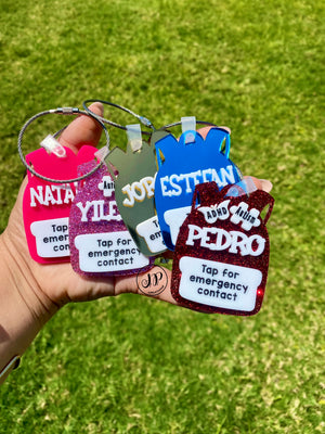 Pre order (Pick up after the first day of school) Emergency contact TAP tag