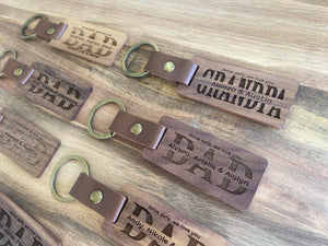 Engraved keychain for Dad