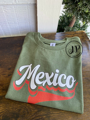 Mexico green tee