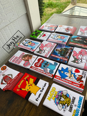Valentines cards with name