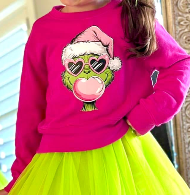 Pink grinch sweater