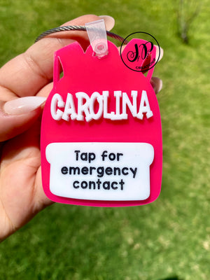 Pre order (Pick up after the first day of school) Emergency contact TAP tag