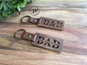 Engraved keychain for Dad