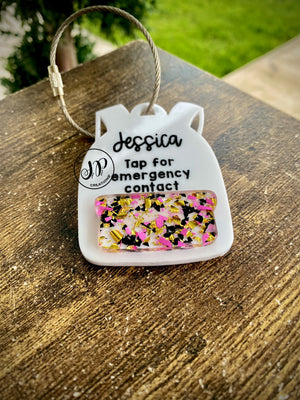 Pre order (Pick up after the first day of school) Emergency contact TAP tag