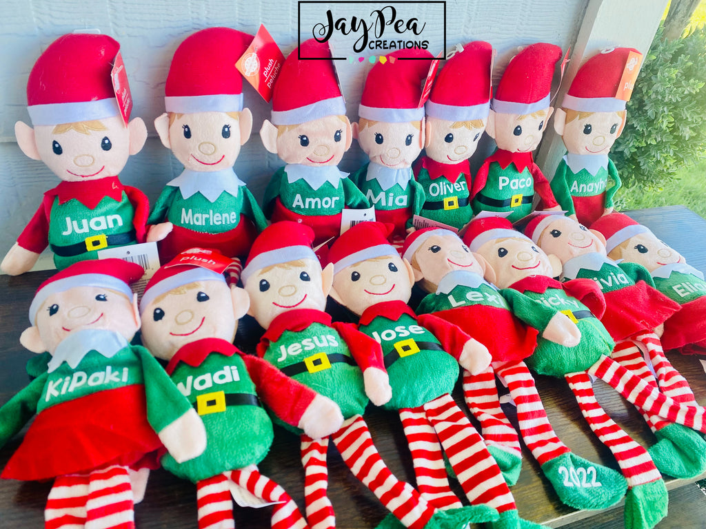 Plush elf personalized