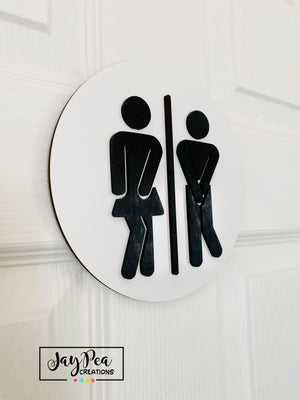 Restroom sign/ Laundry sign